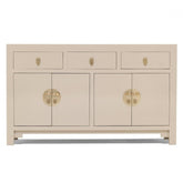 Golden Dragon Oriental Painted Solid Wood Grey Large Sideboard 160x40x85cm